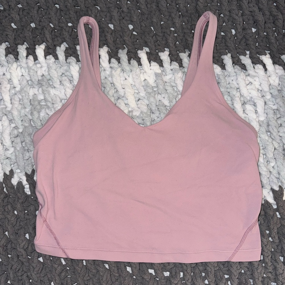 Cute purple pathetic cropped lulu lemon tank top